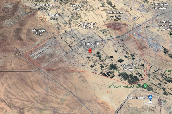 نقشه برداری UTM رباط کریم