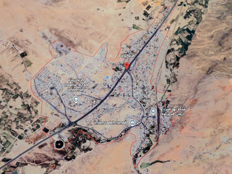 تهیه نقشه یو تی ام UTM در فیروزکوه